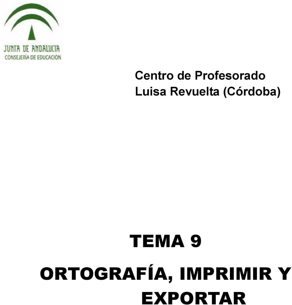 (Córdoba) TEMA 9
