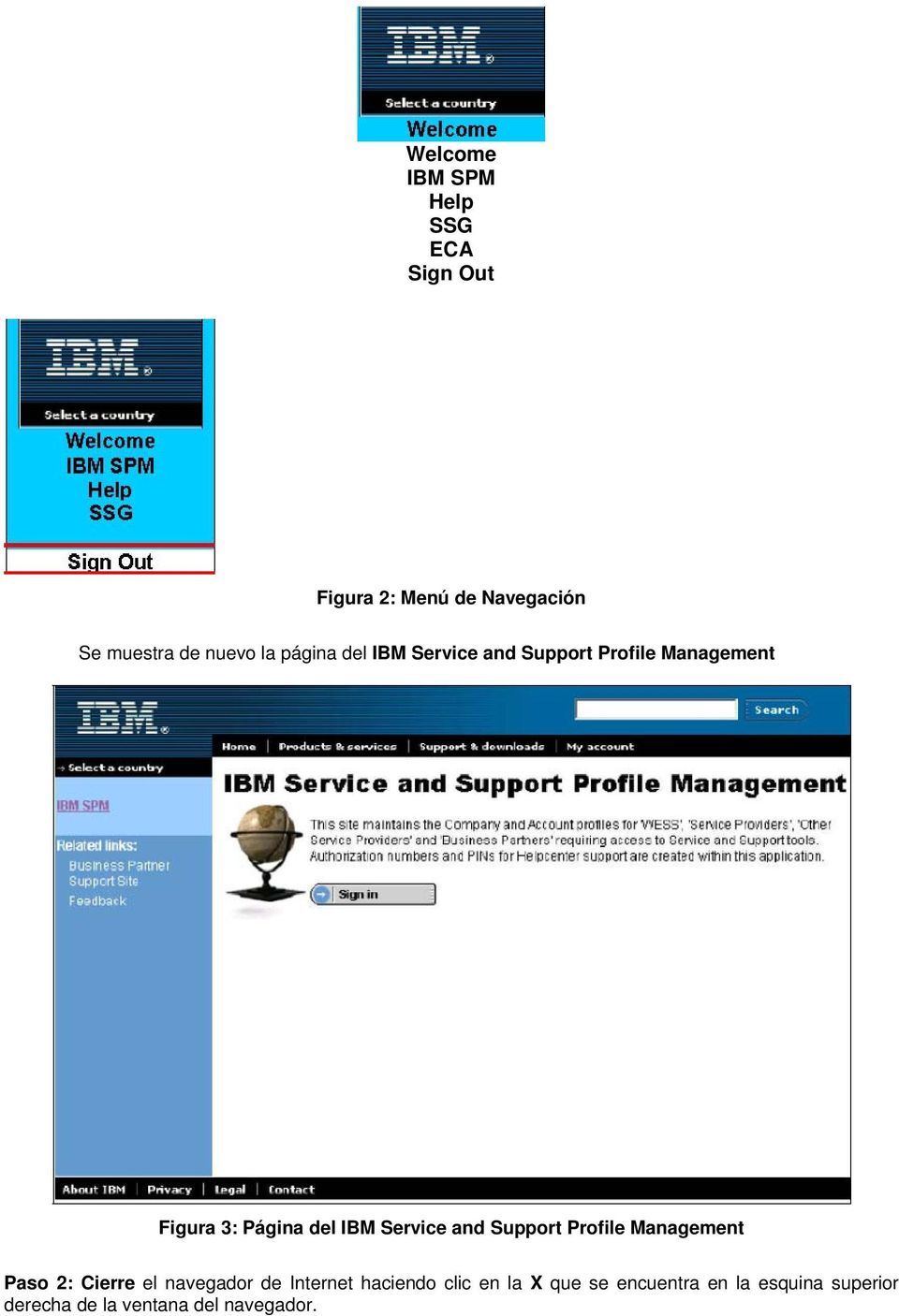 Service and Support Profile Management Paso 2: Cierre el navegador de Internet