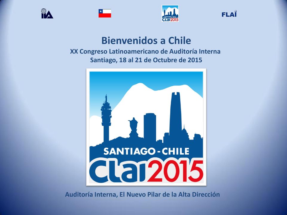 Santiago, 18 al 21 de Octubre de 2015