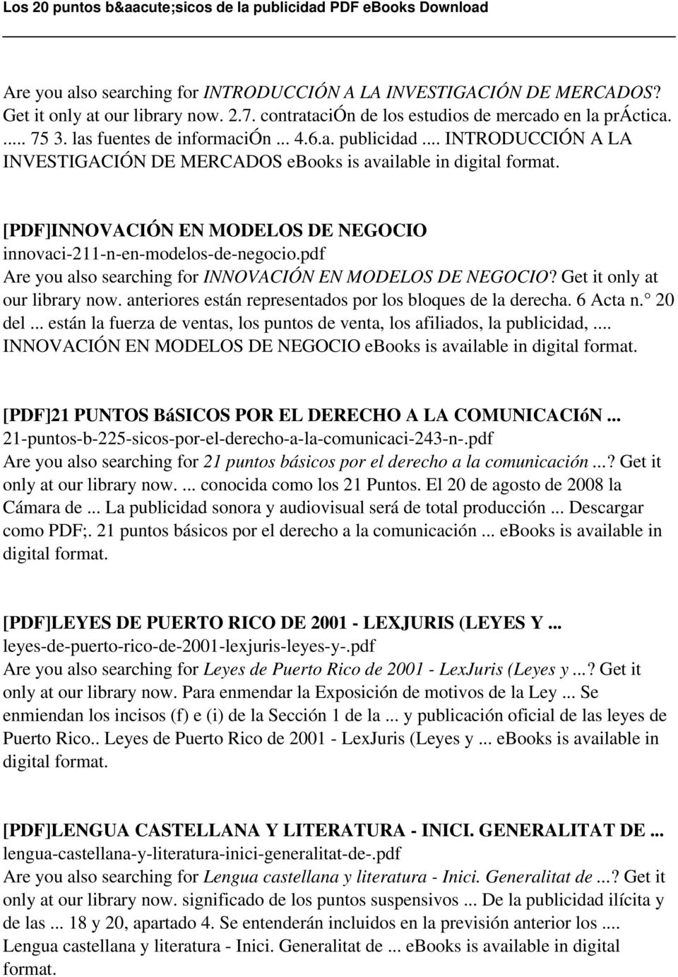 pdf Are you also searching for INNOVACIÓN EN MODELOS DE NEGOCIO? Get it only at our library now. anteriores están representados por los bloques de la derecha. 6 Acta n. 20 del.
