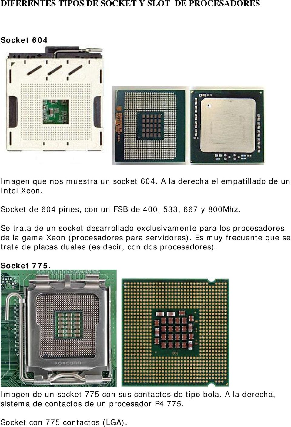 Se trata de un socket desarrollado exclusivamente para los procesadores de la gama Xeon (procesadores para servidores).