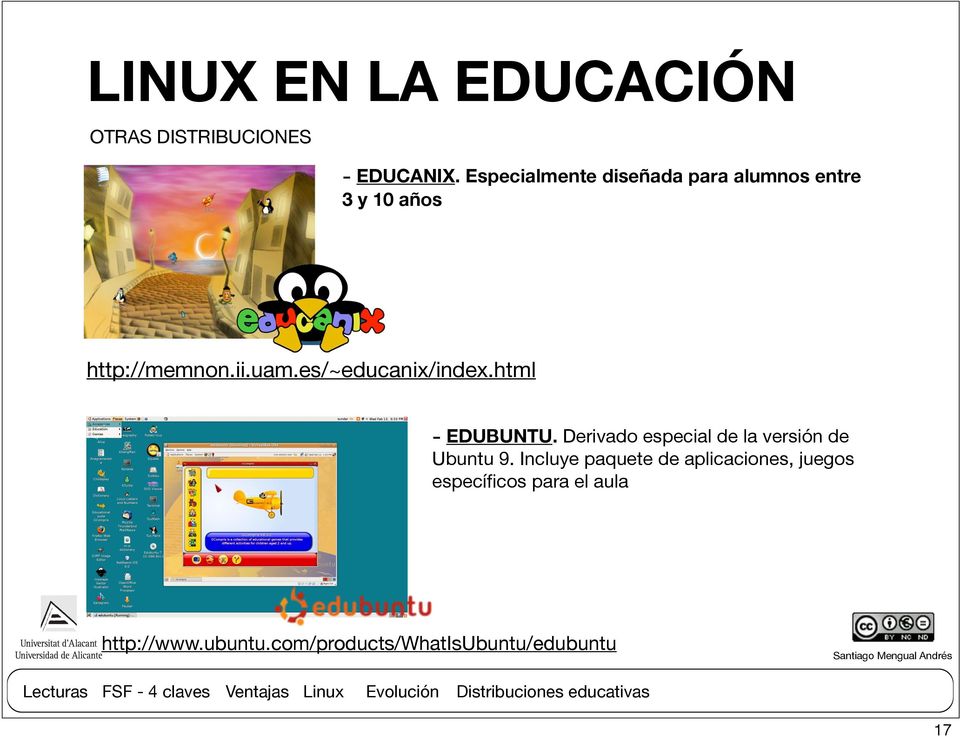 es/~educanix/index.html - EDUBUNTU. Derivado especial de la versión de Ubuntu 9.