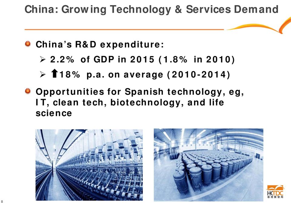 on average (2010-2014) Opportunities for Spanish