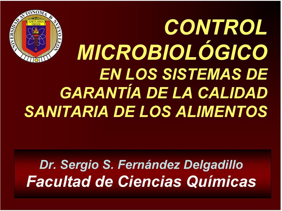 LOS ALIMENTOS Dr. Sergio S.