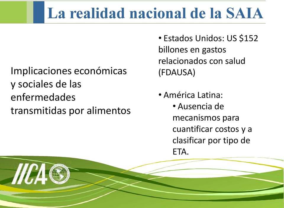 billones en gastos relacionados con salud (FDAUSA) América Latina: