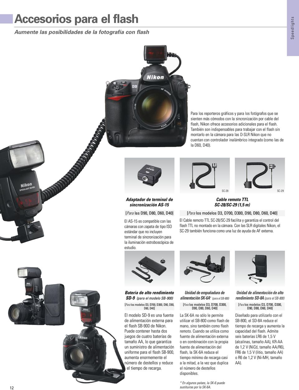 También son indispensables para trabajar con el flash sin montarlo en la cámara para las D-SLR Nikon que no cuentan con controlador inalámbrico integrado (como las de la D60, D40).