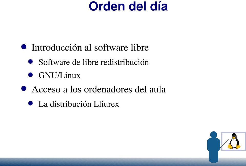 redistribución GNU/Linux Acceso a