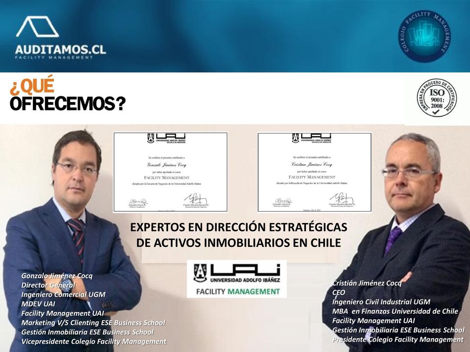 Jiménez Cocq CEO Ingeniero Civil Industrial UGM MBA en