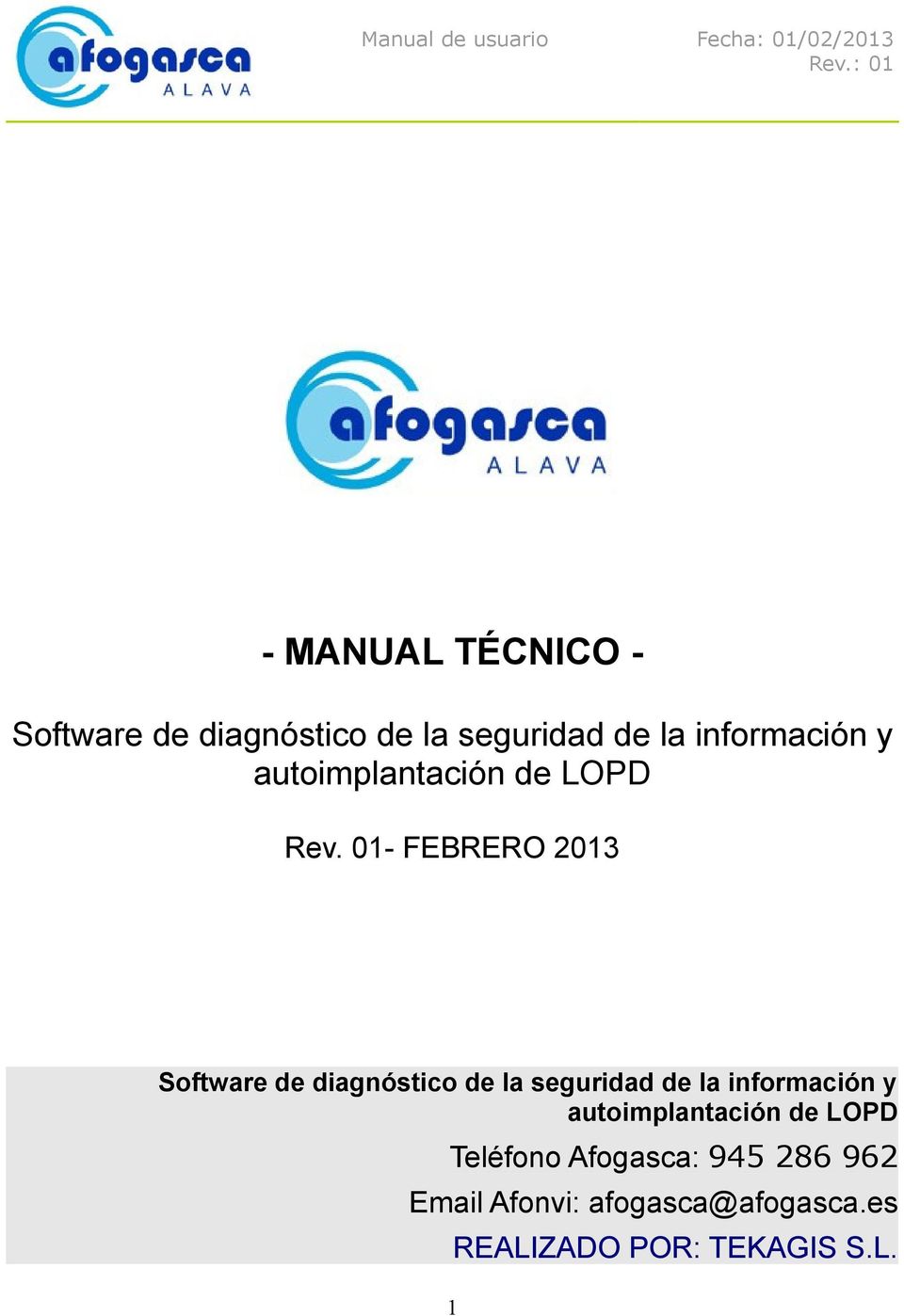 01- FEBRERO 2013 Software de diagnóstico de la seguridad de la información y