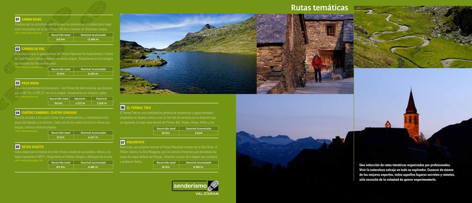 Alojamiento en los refugios de montaña del Parque Nacional. +info: www.carrosdefoc.com 55 km. 9.200 m.