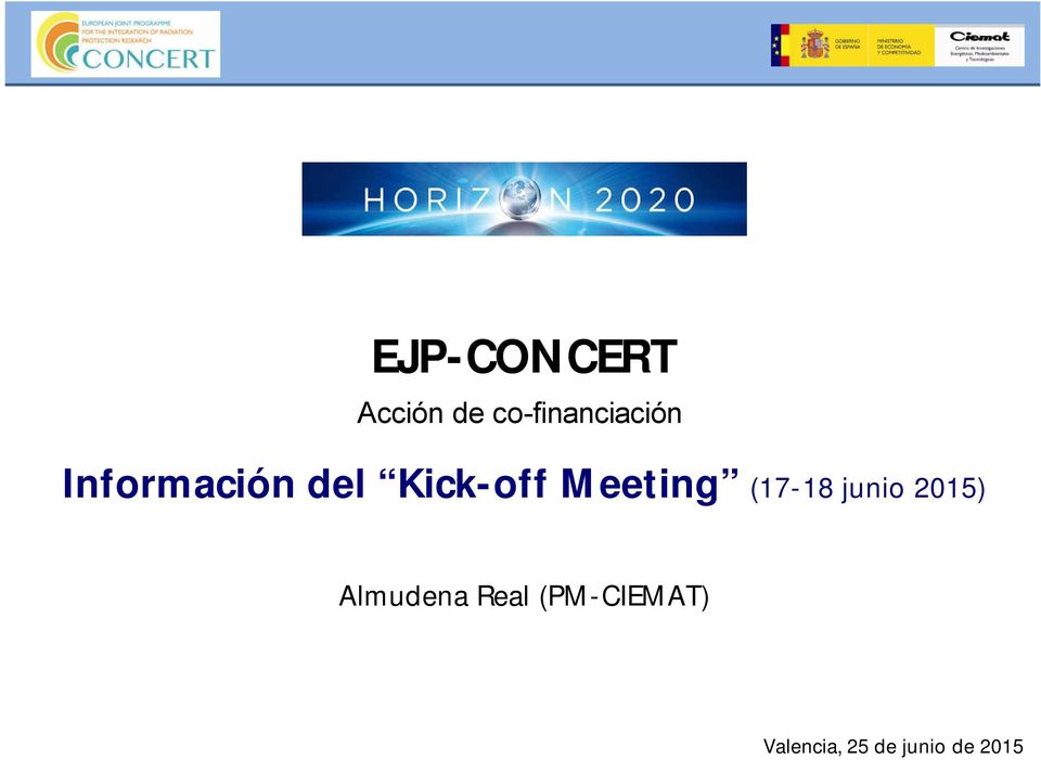 Kick-off Meeting (17-18 junio 2015)