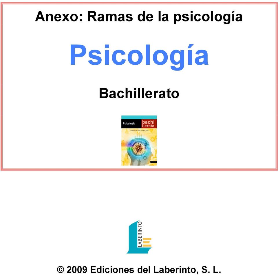 Bachillerato 2009