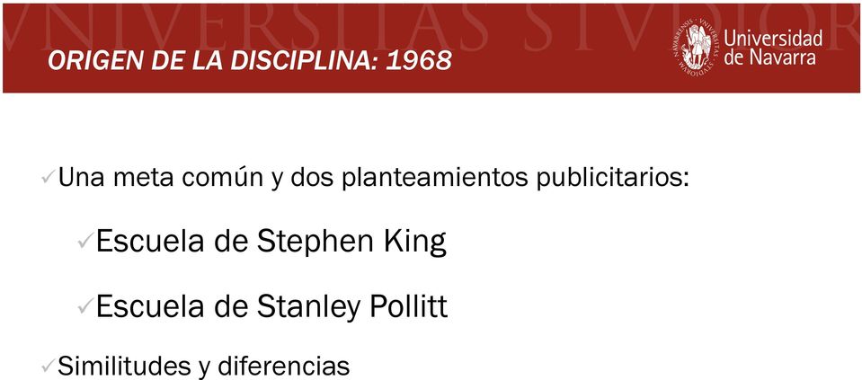 publicitarios: Escuela de Stephen King