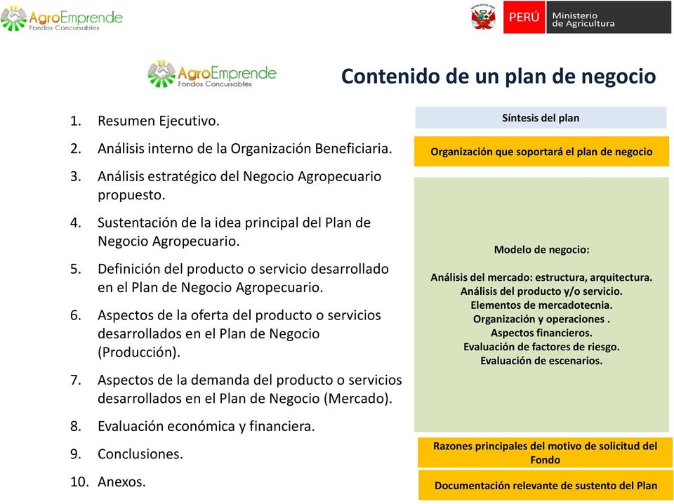 Planes de Negocio Agrícolas, Pecuarios y Agroindustriales - PDF Free  Download
