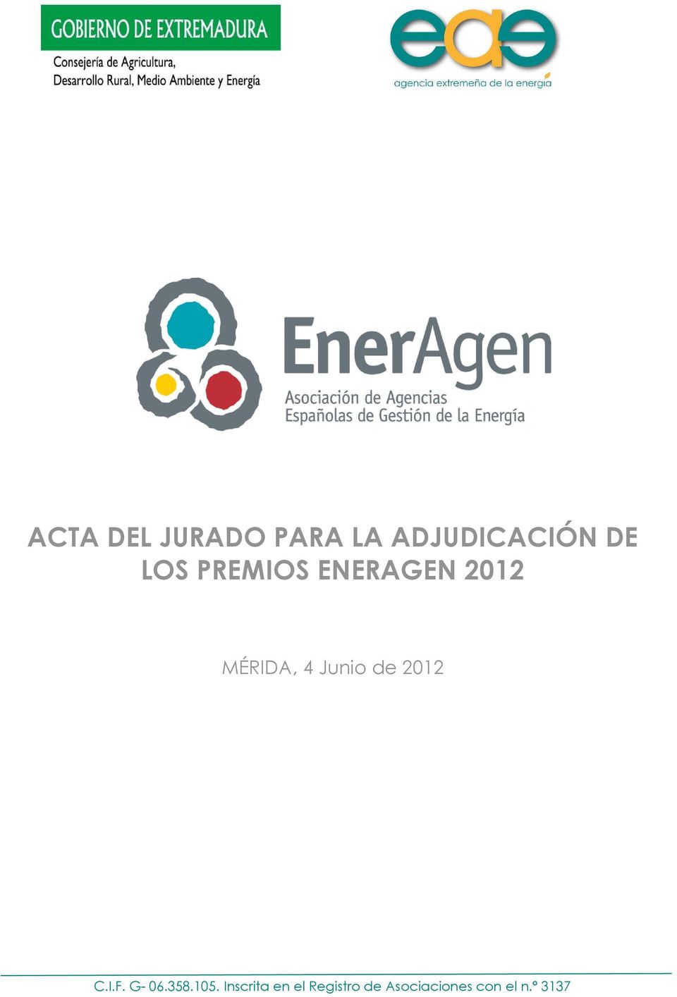PREMIOS ENERAGEN 2012