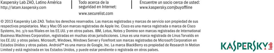 Cisco es una marca registrada o marca de Cisco Systems, Inc. y/o sus filiales en los EE.UU. y en otros países.
