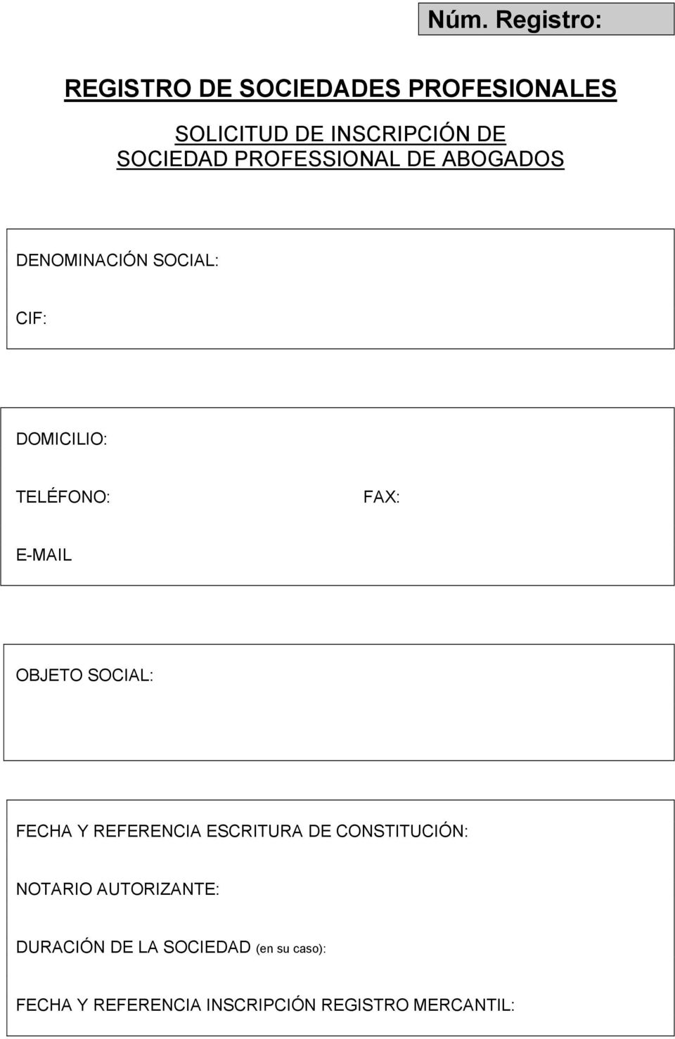 E-MAIL OBJETO SOCIAL: FECHA Y REFERENCIA ESCRITURA DE CONSTITUCIÓN: TARIO