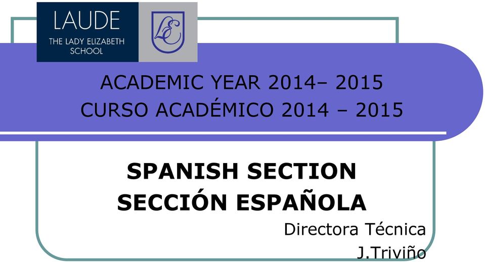 SPANISH SECTION SECCIÓN