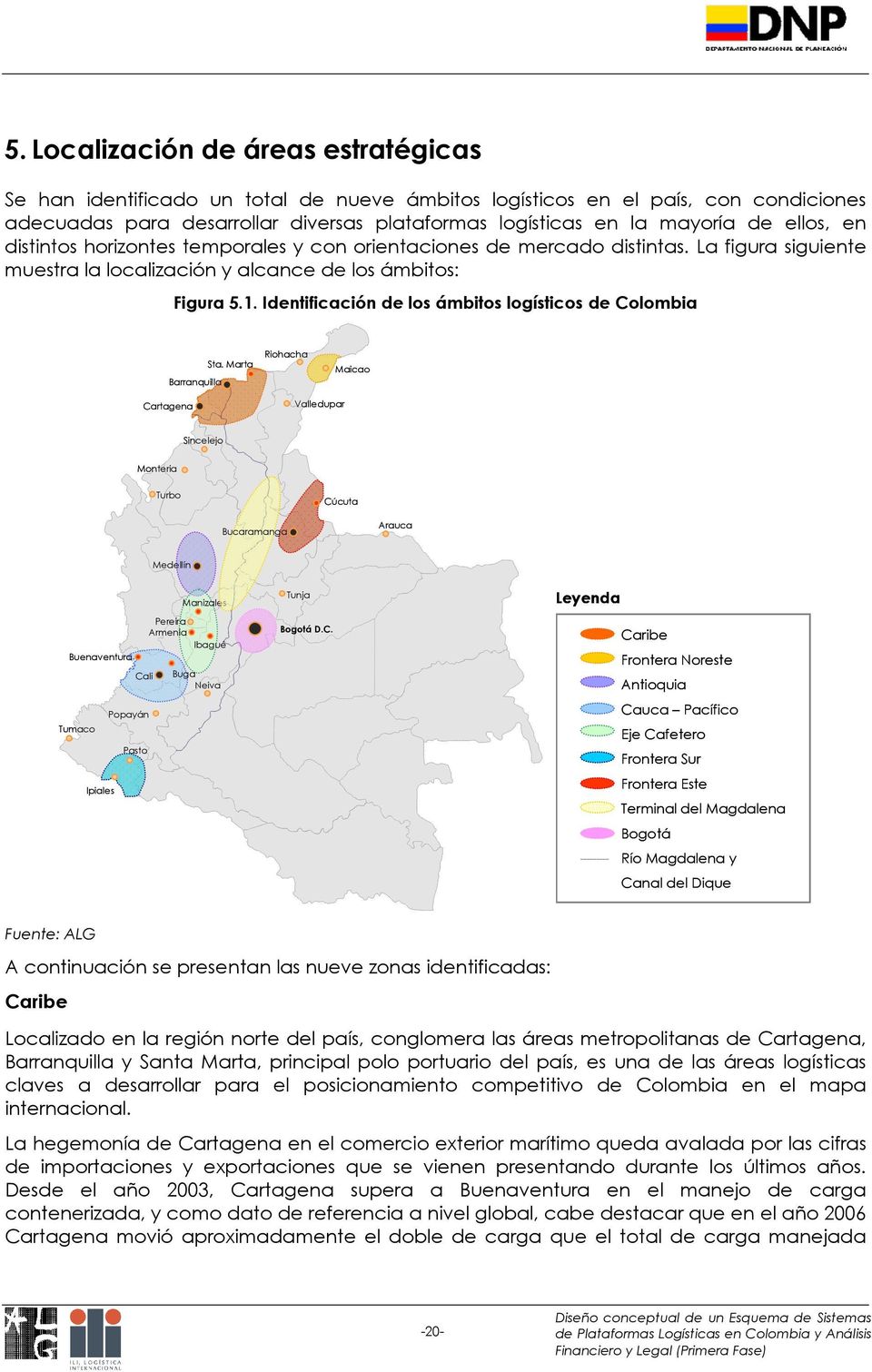 Identificación de los ámbitos logísticos de Colombia Barranquilla Sta.