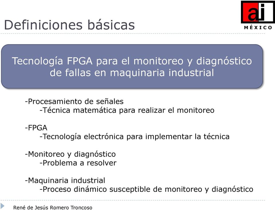 monitoreo -FPGA -Tecnología electrónica para implementar la técnica -Monitoreo y