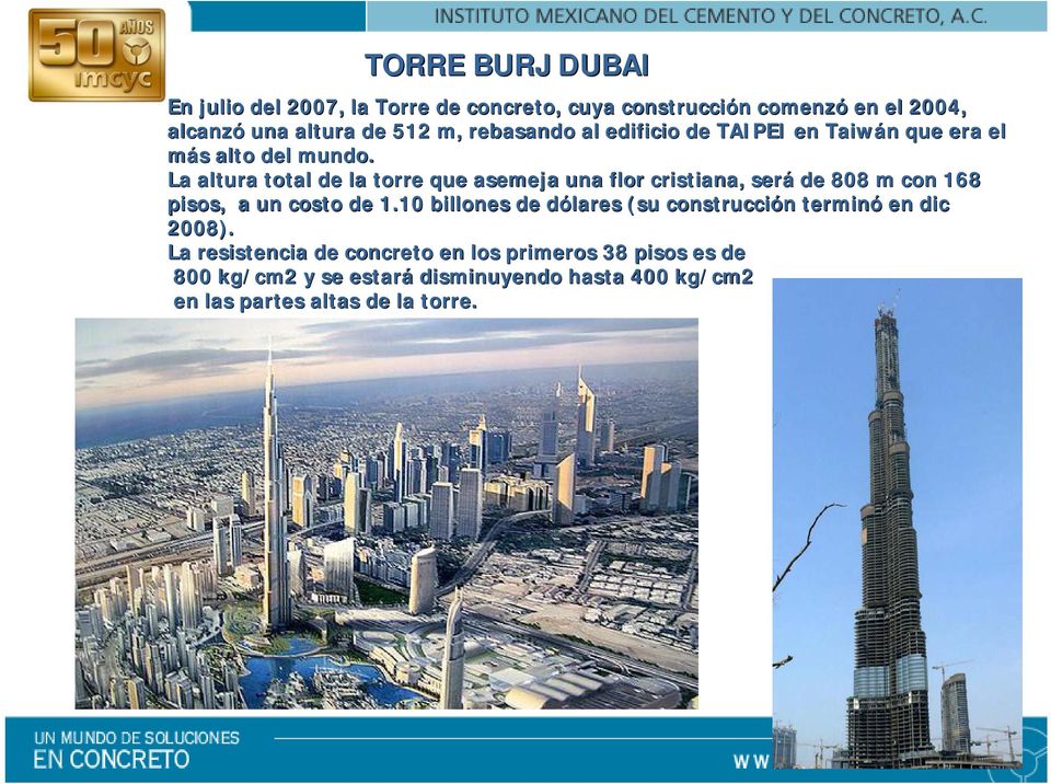 La altura total de la torre que asemeja una flor cristiana, será de 808 m con 168 pisos, a un costo de 1.