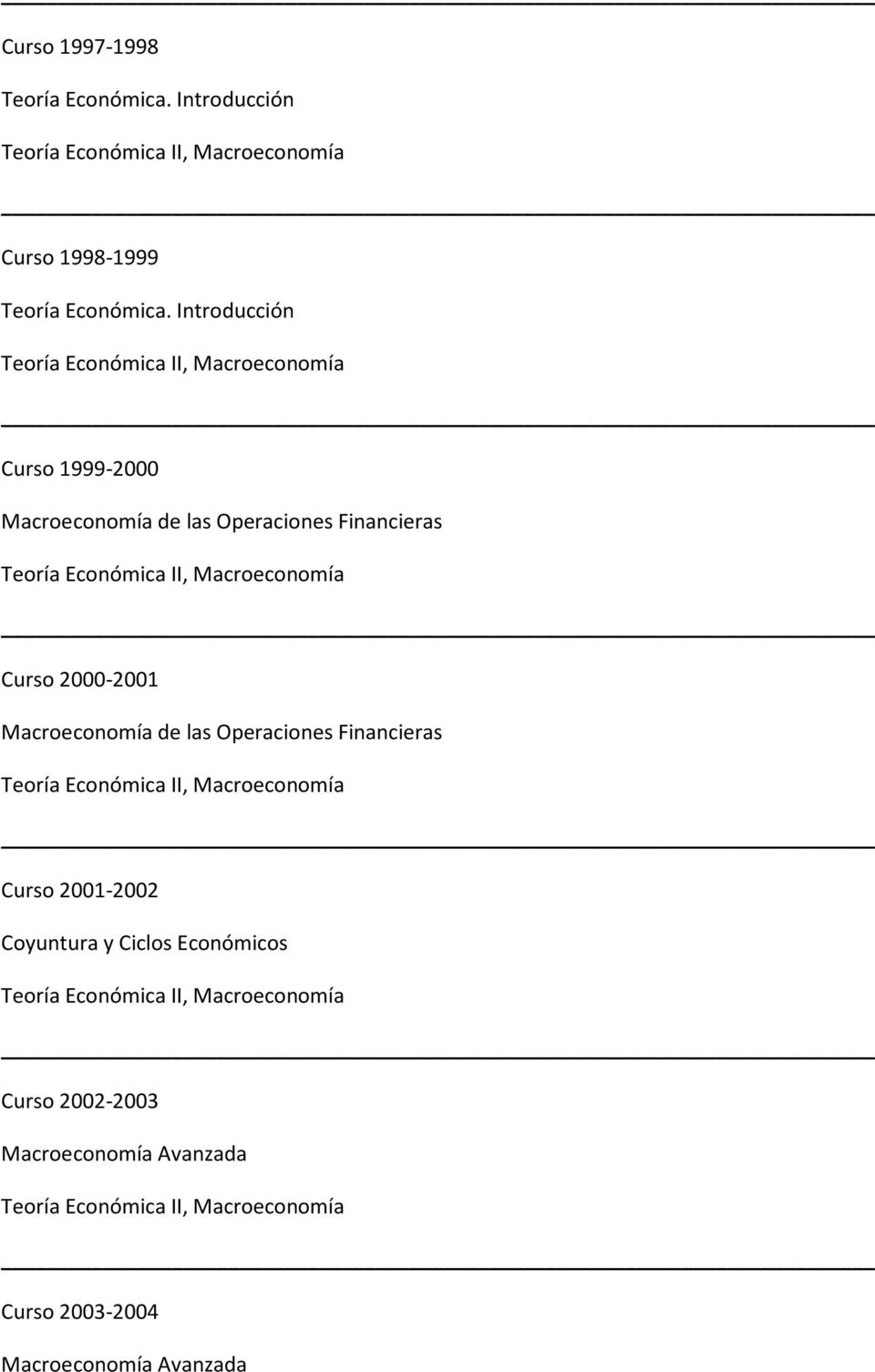 2000-2001  2001-2002 Coyuntura y Ciclos Económicos Curso