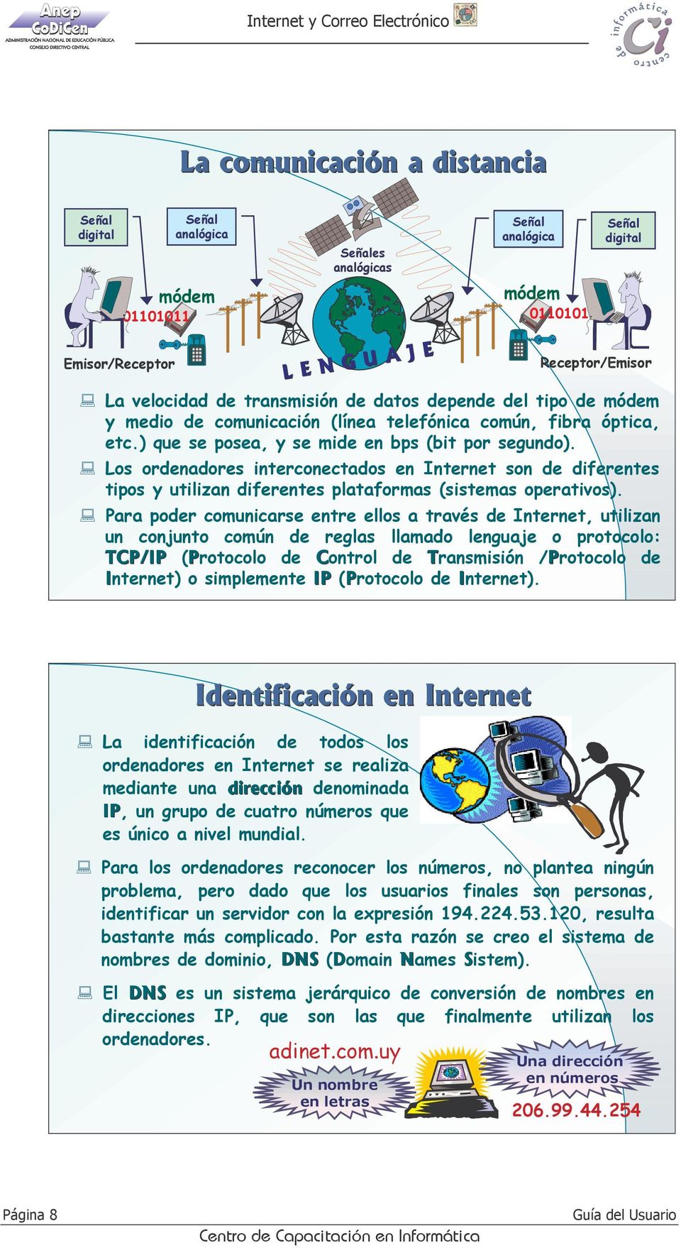 Los ordenadores interconectados en Internet son de diferentes tipos y utilizan diferentes plataformas (sistemas operativos).