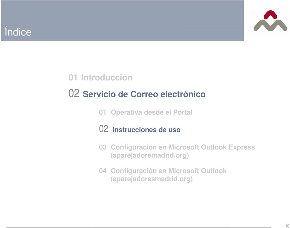 Configuración en Microsoft Outlook Express (aparejadoremadrid.