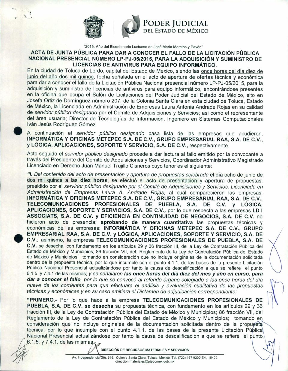 SUMINISTRO DE LICENCIAS DE ANTIVIRUS PARA EQUIPO INFORMÁTICO.