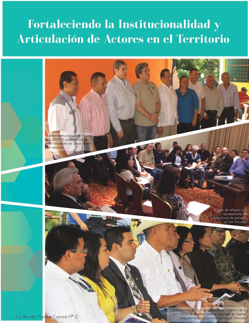 Taller de reflexión con representantes de instituciones de gobierno en San Salvador.