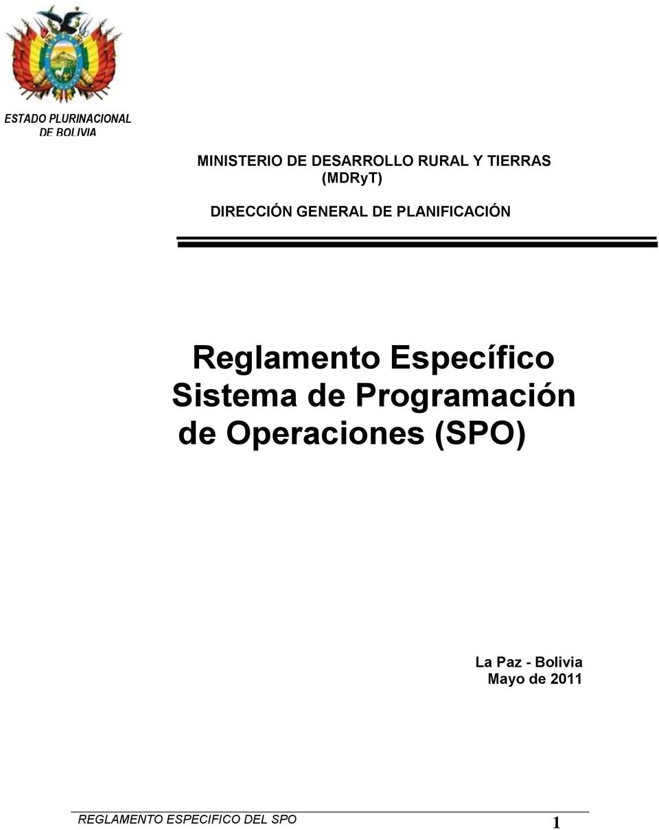 Reglamento Específico Sistema de Programación de Operaciones