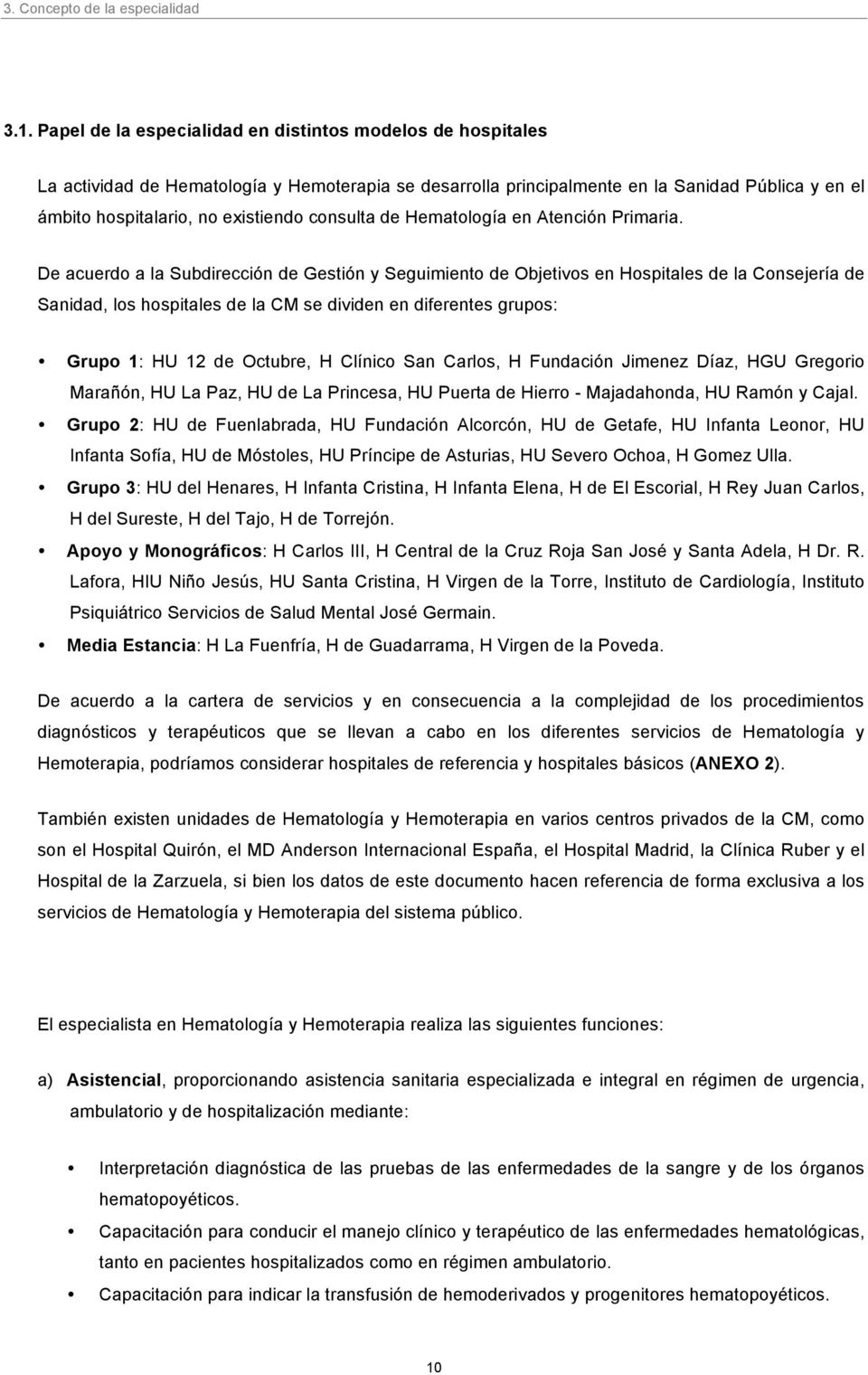 consulta de Hematología en Atención Primaria.