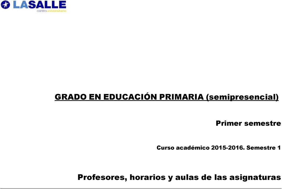 Curso académico 2015-2016.