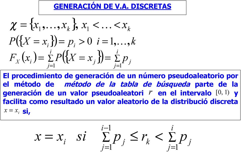 DISCRETAS { x, K, x }, x < < x K ({ X x }) > 0,K X, ( ) P X x ( x ) { } El rocedmeto