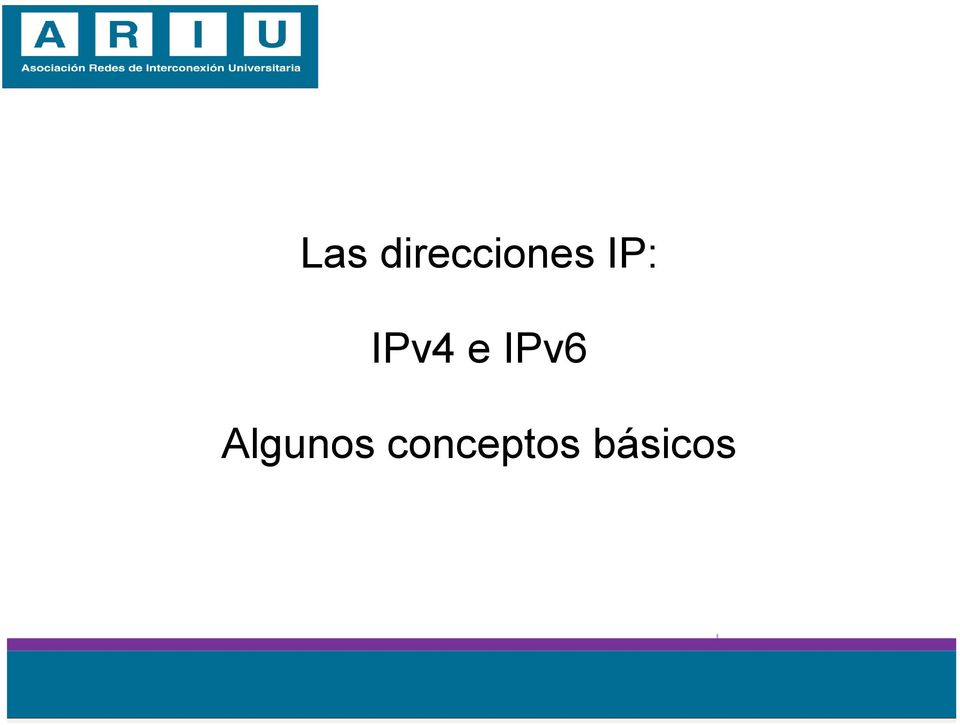 IP: IPv4 e