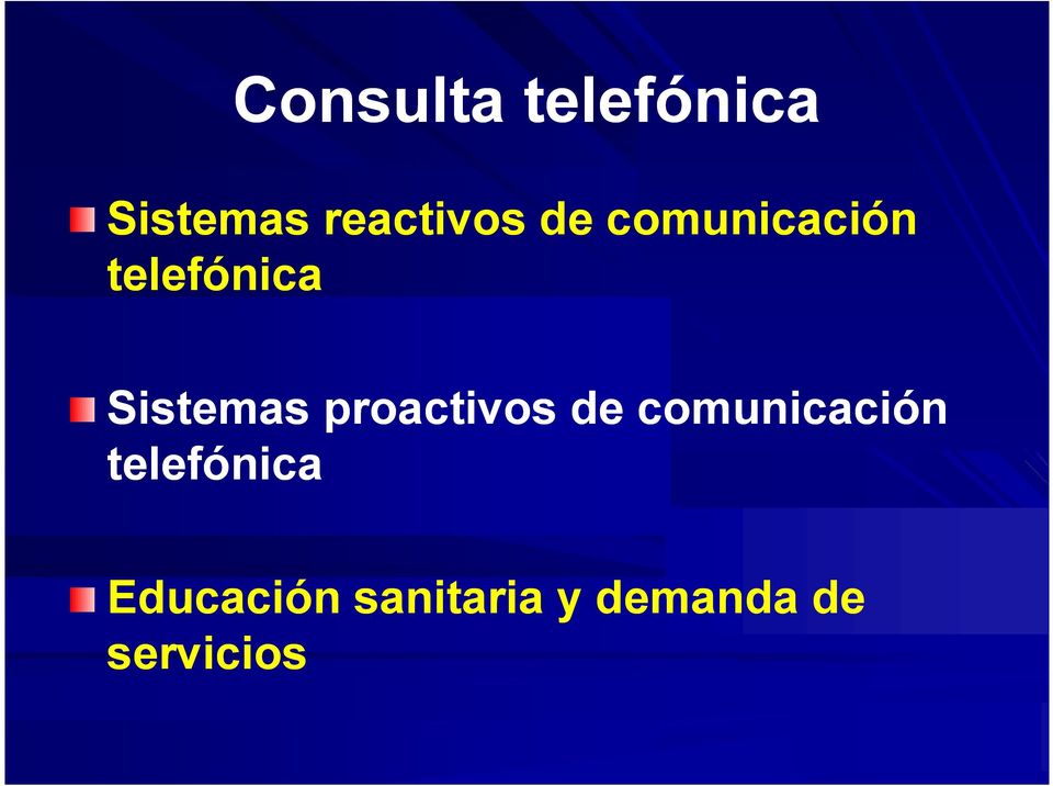 proactivos de comunicación telefónica