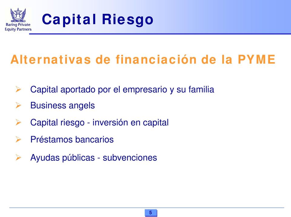 angels Capital riesgo - inversión en capital