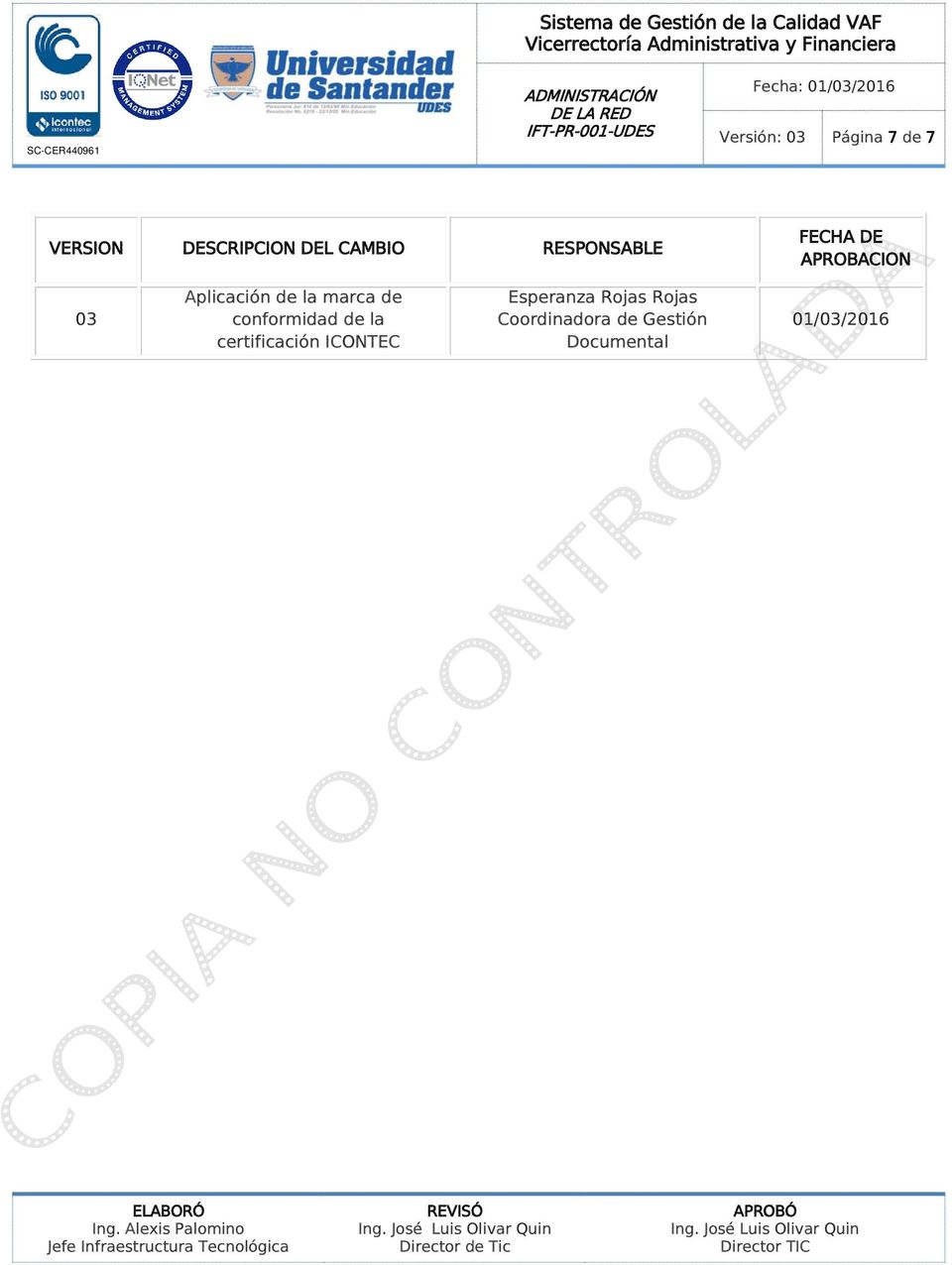 marca de conformidad de la certificación ICONTEC