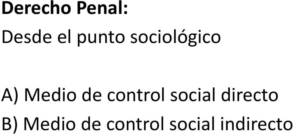 de control social directo B)