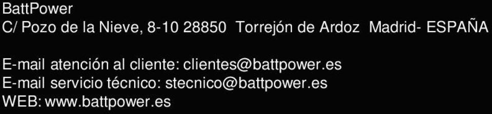 al cliente: clientes@battpower.