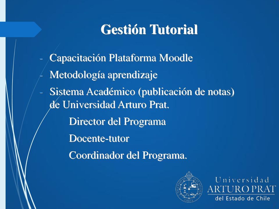 (publicación de notas) de Universidad Arturo Prat.