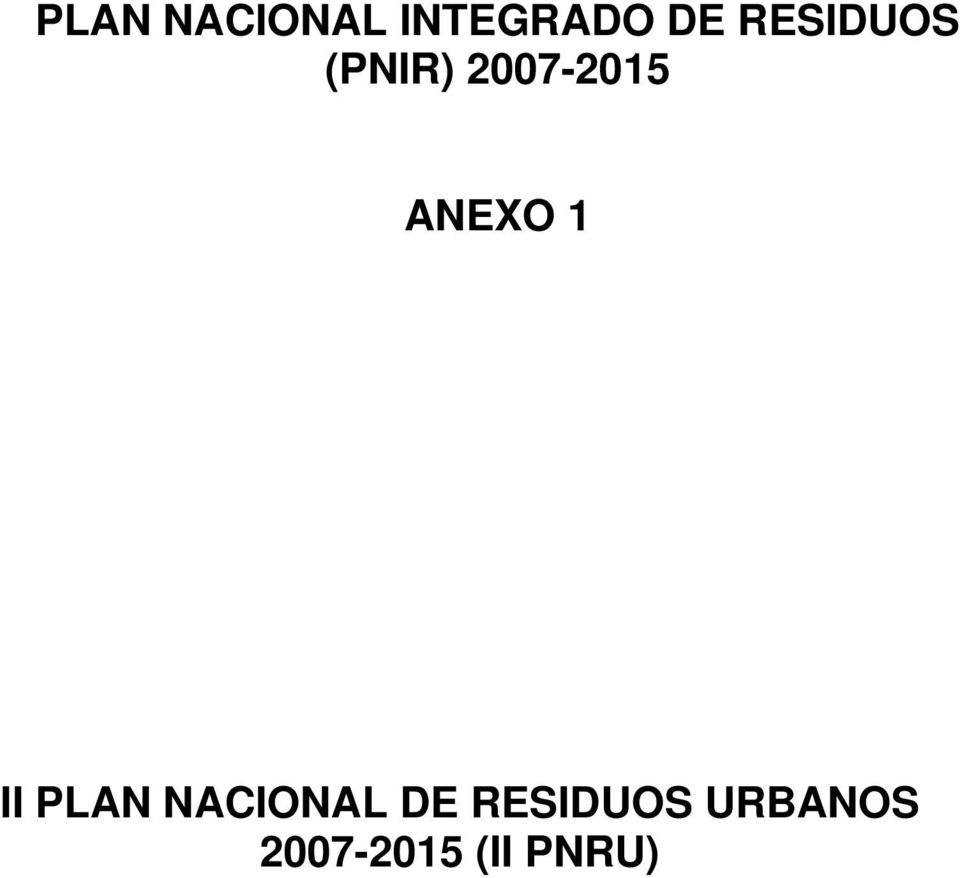 ANEXO 1 II PLAN NACIONAL DE