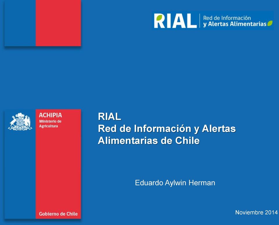 Información y Alertas Alimentarias de Chile Eduardo Aylwin