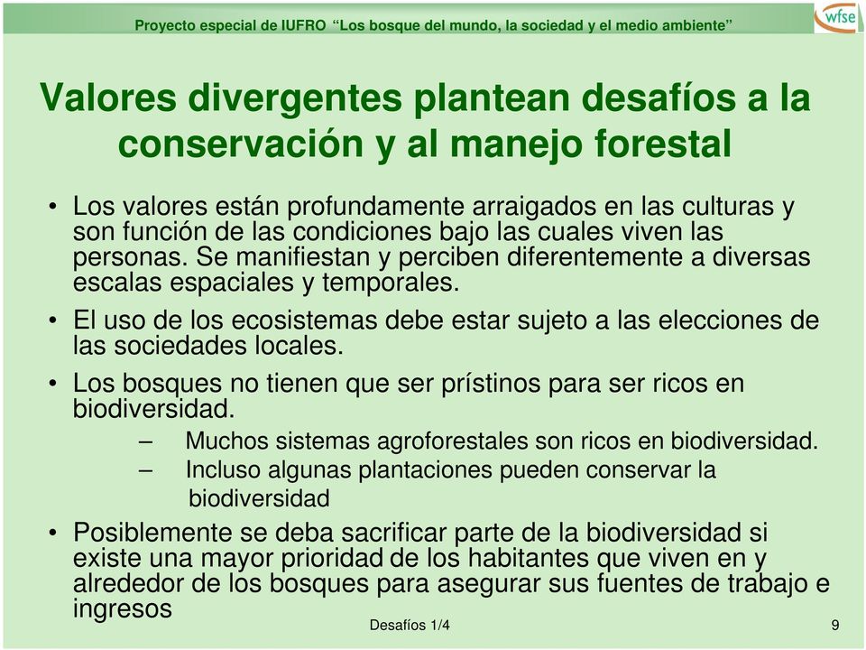Los bosques no tienen que ser prístinos para ser ricos en biodiversidad. Muchos sistemas agroforestales son ricos en biodiversidad.