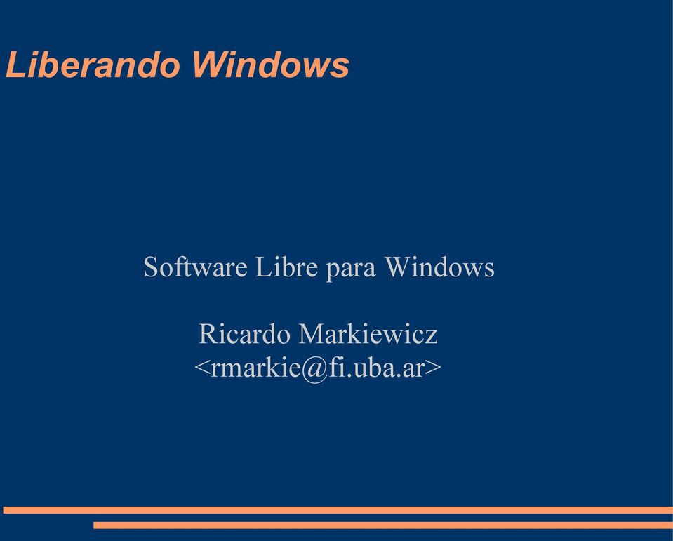 Windows Ricardo