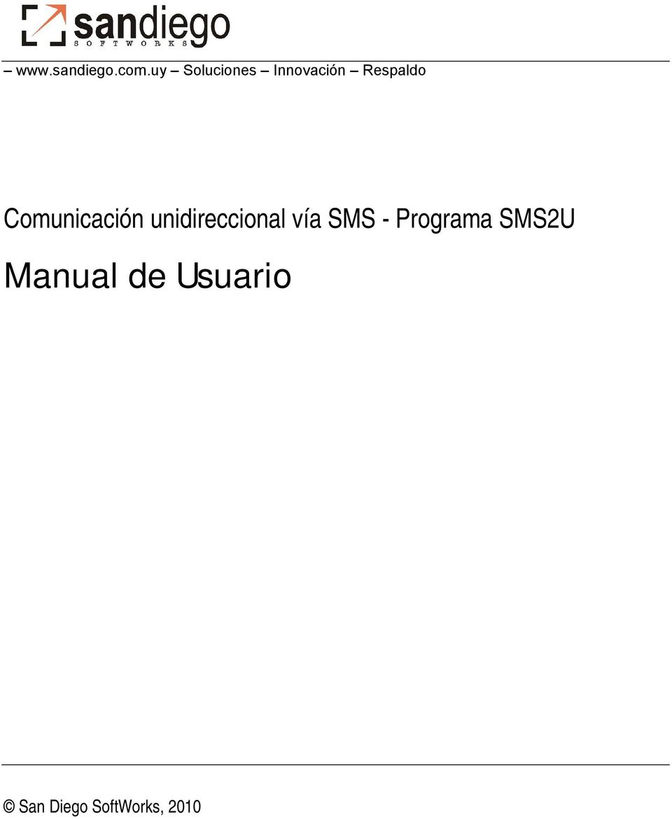 Comunicación unidireccional vía SMS