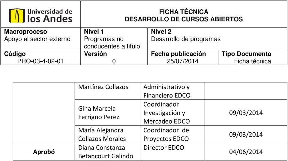Galindo Administrativo y Financiero EDCO Coordinador Investigación y