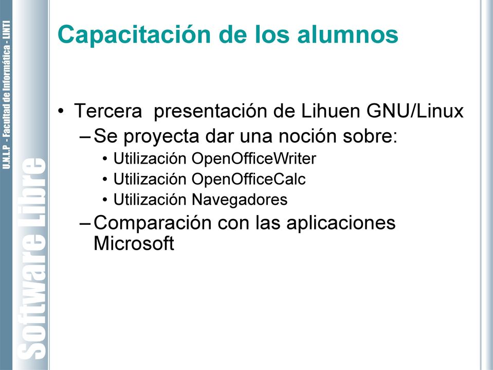 Utilización OpenOfficeWriter Utilización OpenOfficeCalc