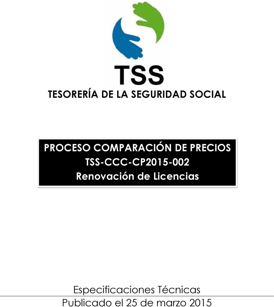 TSS-CCC-CP205-002 Renovación de