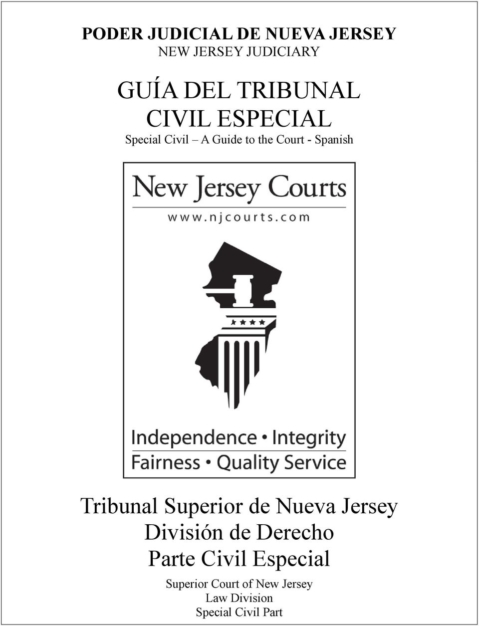 Spanish Tribunal Superior de Nueva Jersey División de Derecho